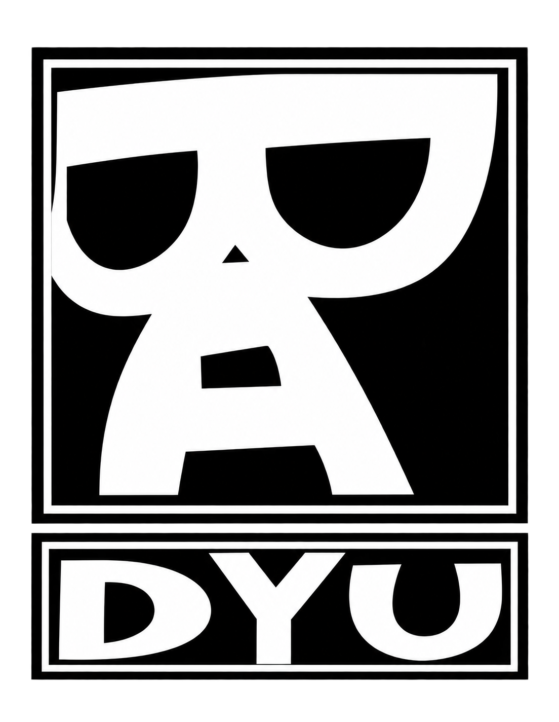 DYU·BA｜黑白方框標誌